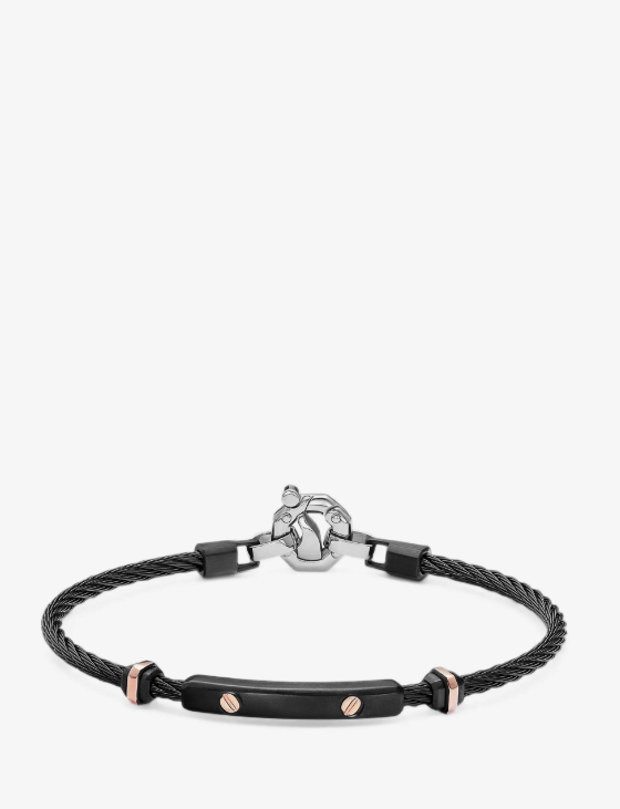 cable screw-detail bracelet