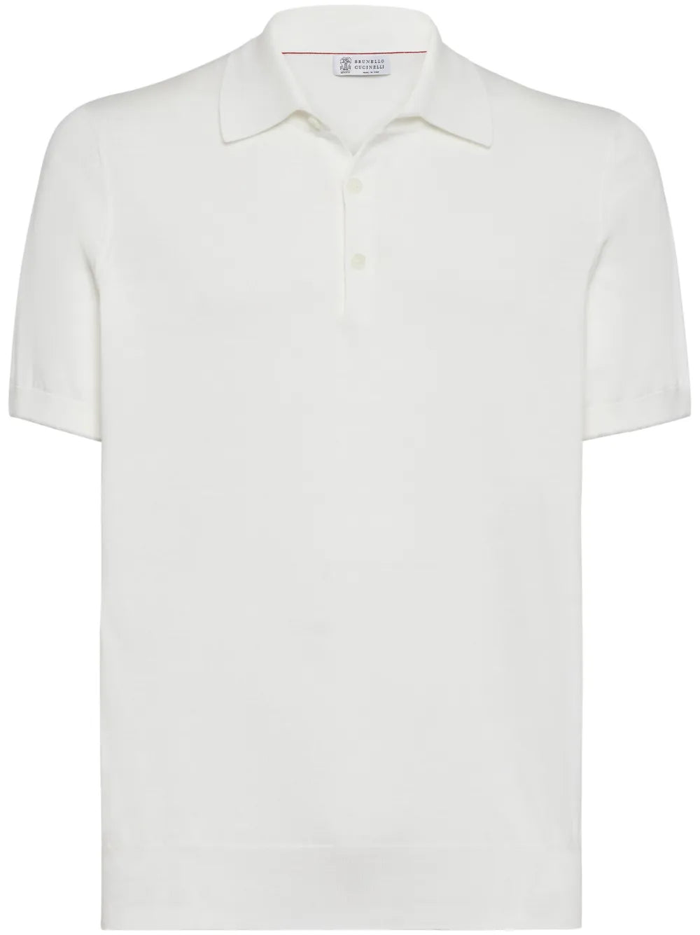 short-sleeve cotton polo shirt