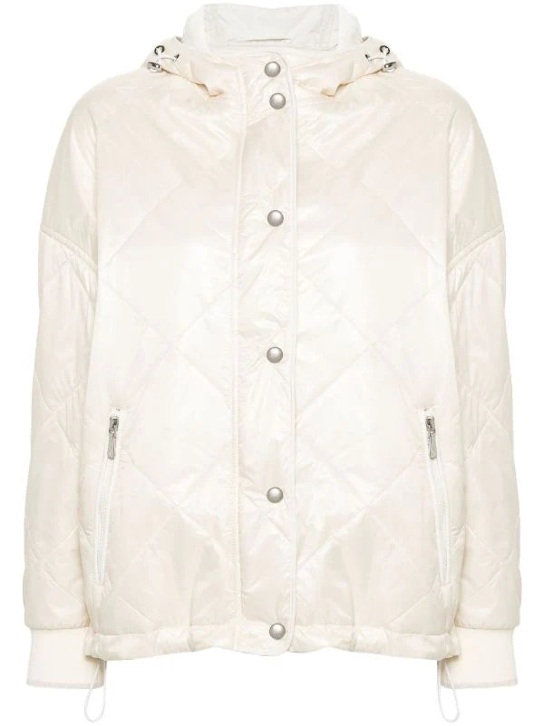 chaqueta acolchada con capucha 