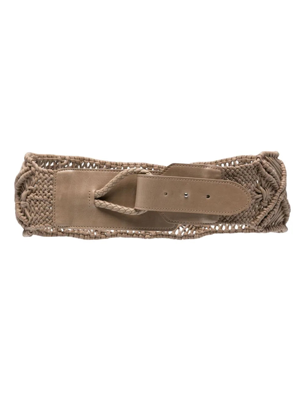 braided leather belt