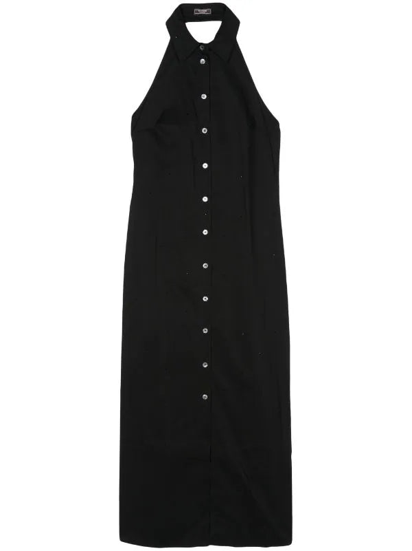 rhinestone-embellished maxi dress