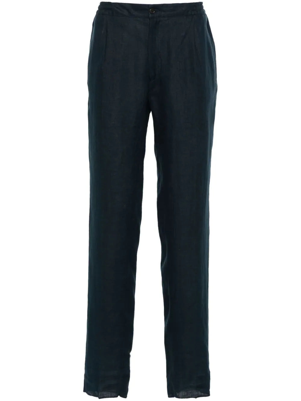 pantalones cónicos de lino 
