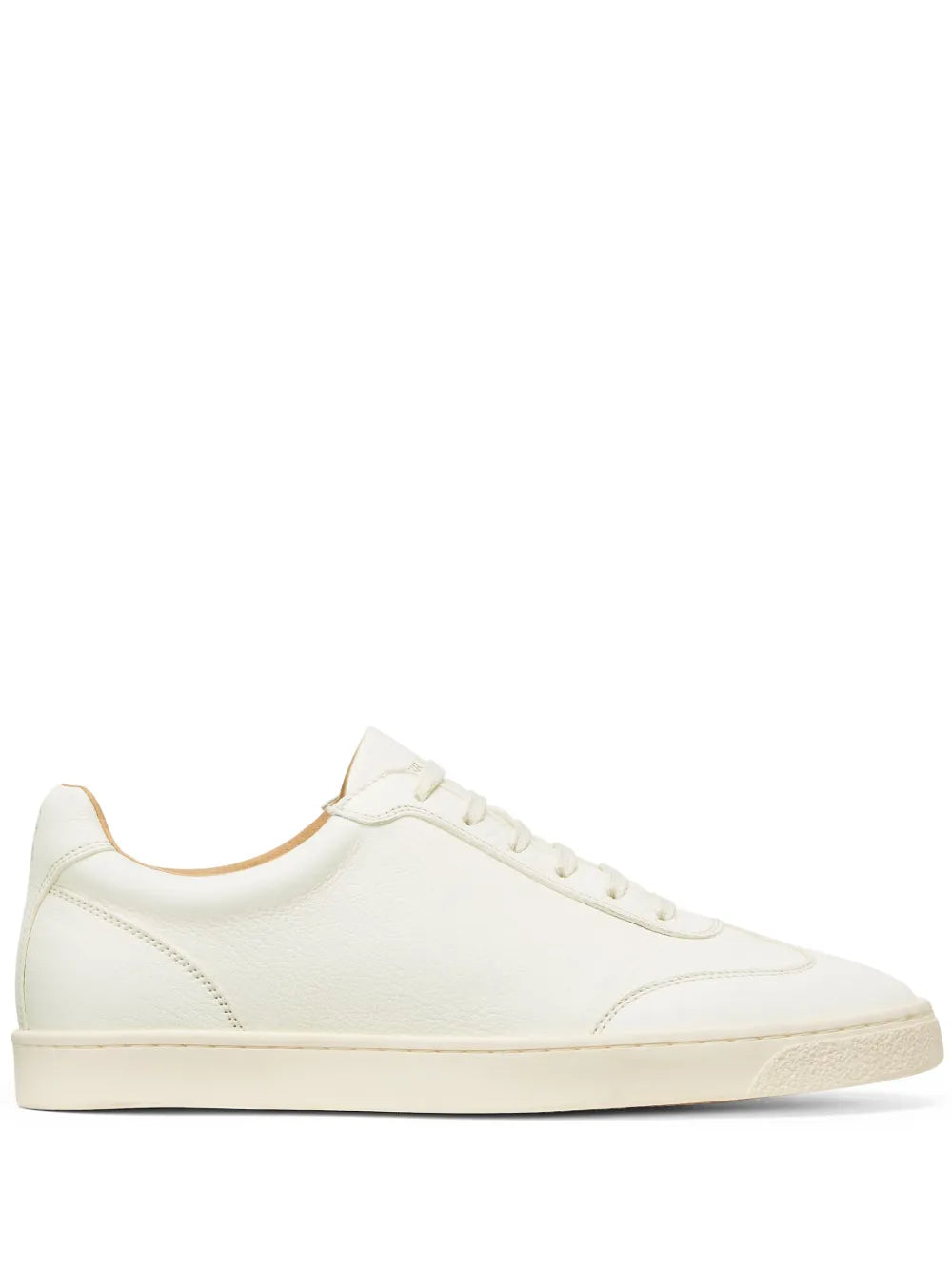 logo-print leather sneakers