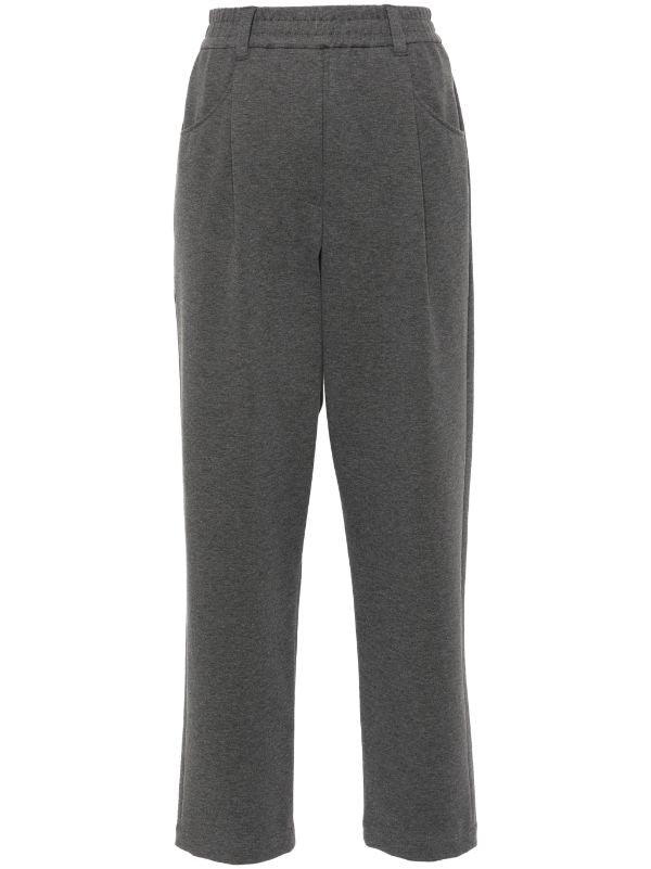 cropped tapered track pants