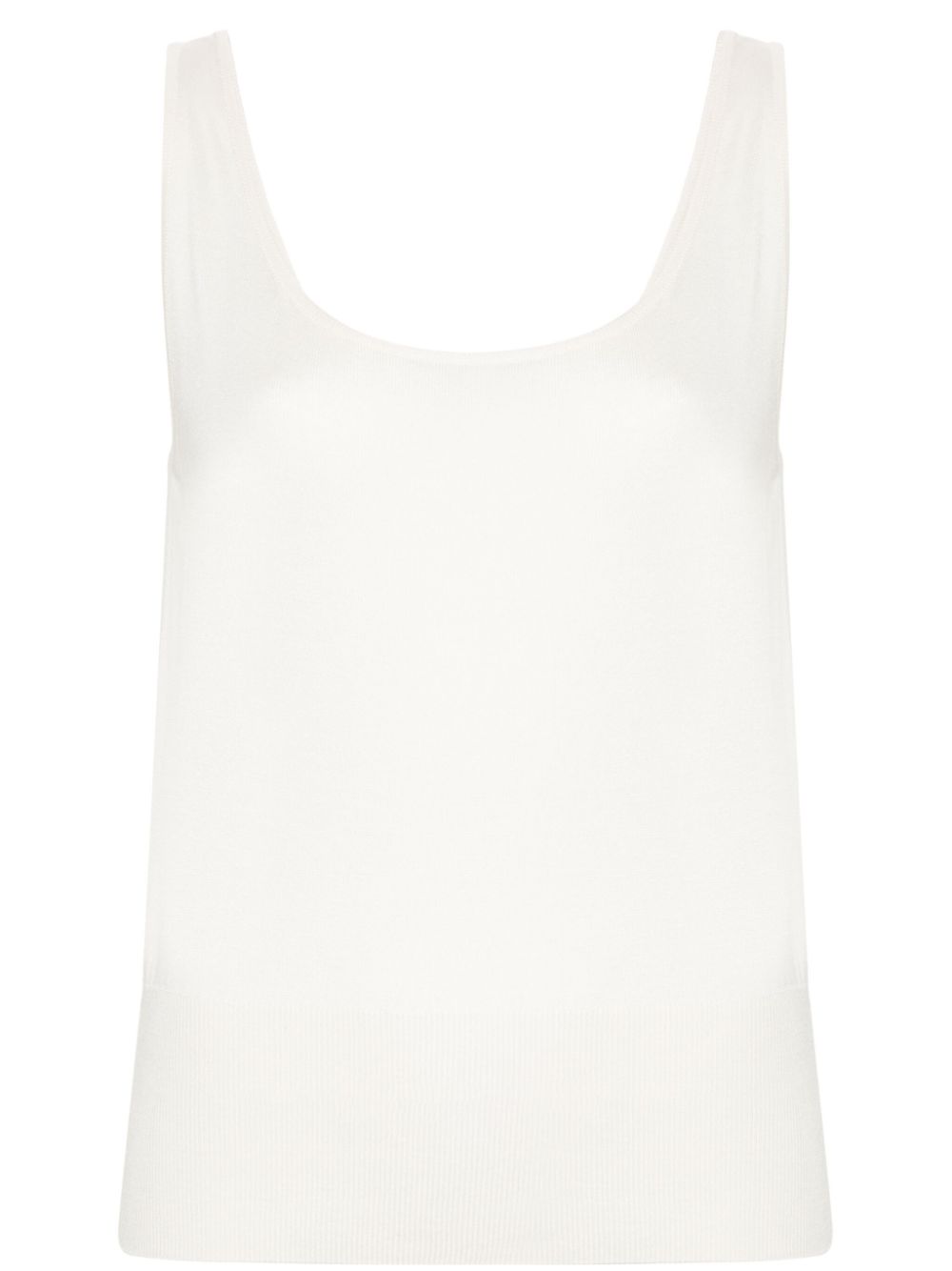 camiseta sin mangas de punto acanalado