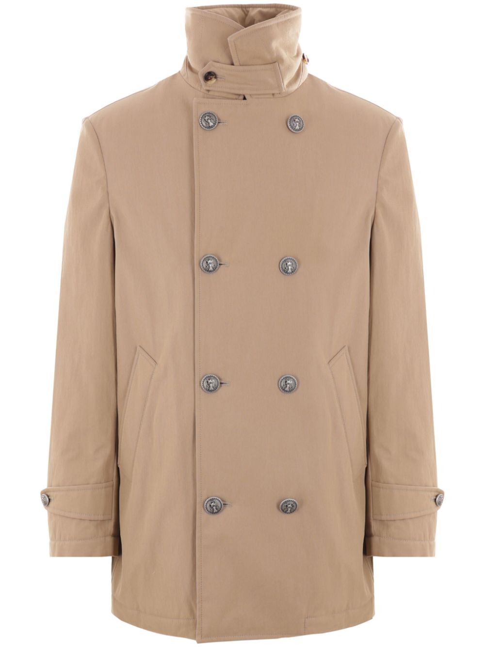 chaqueta acolchada de gabardina 