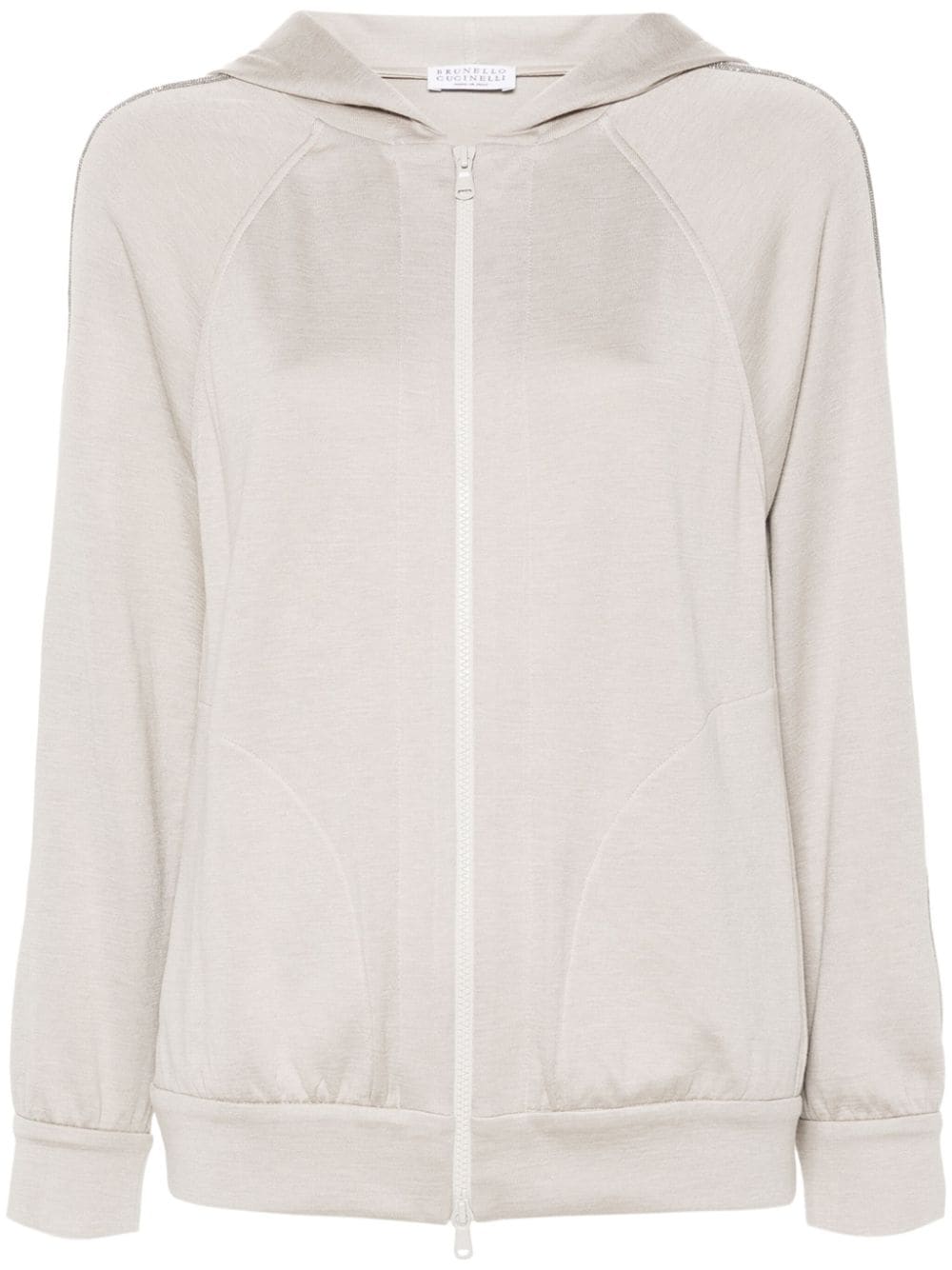 Monili chain-detail hoodie