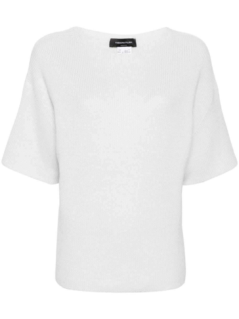 jersey con detalles de lurex 