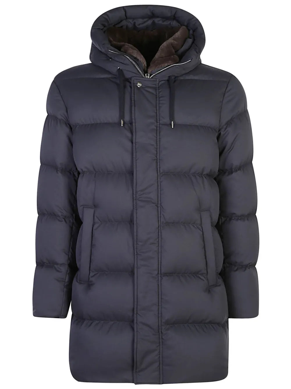 logo-plaque padded jacket
