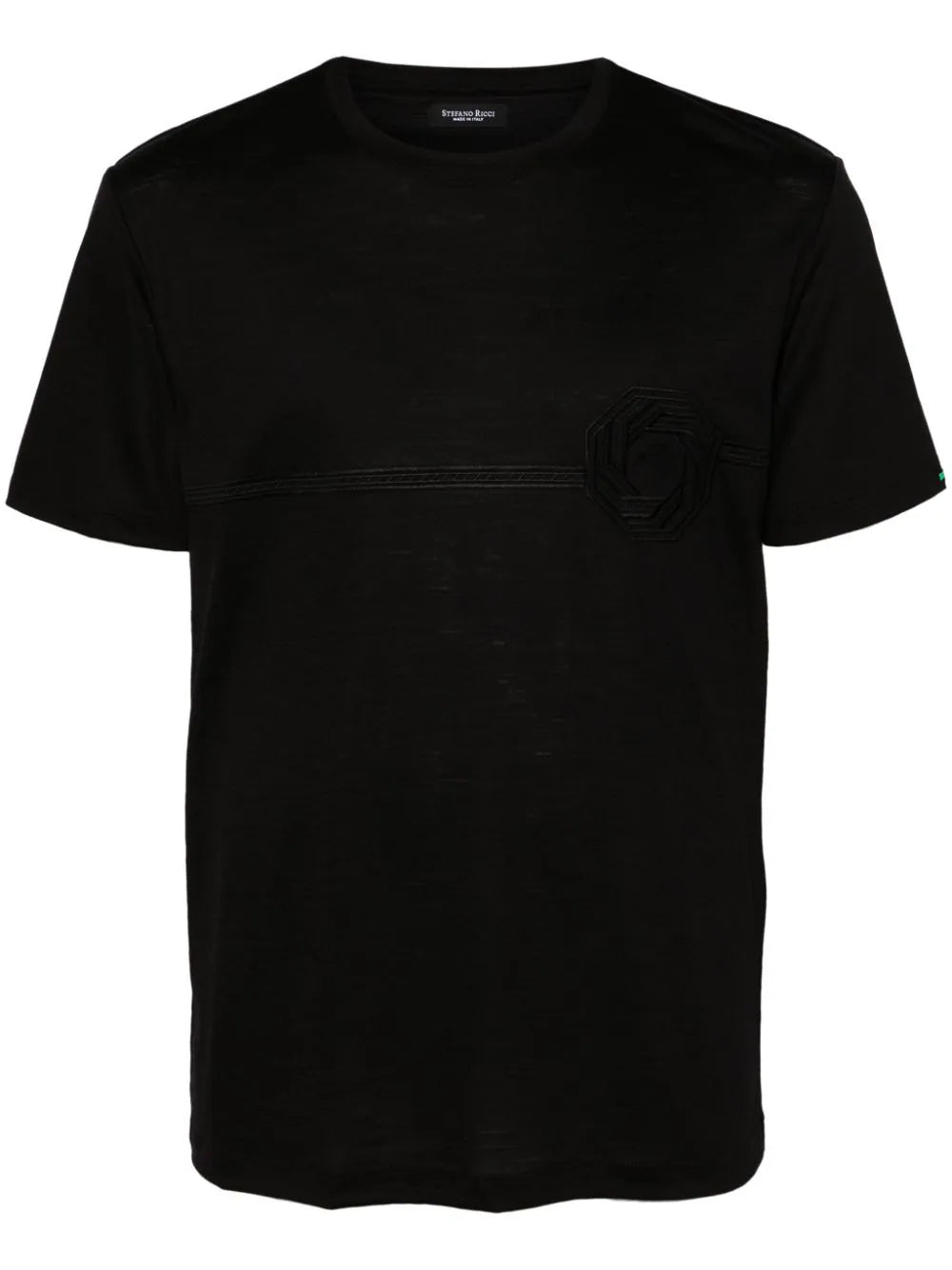 logo-embroidered T-shirt