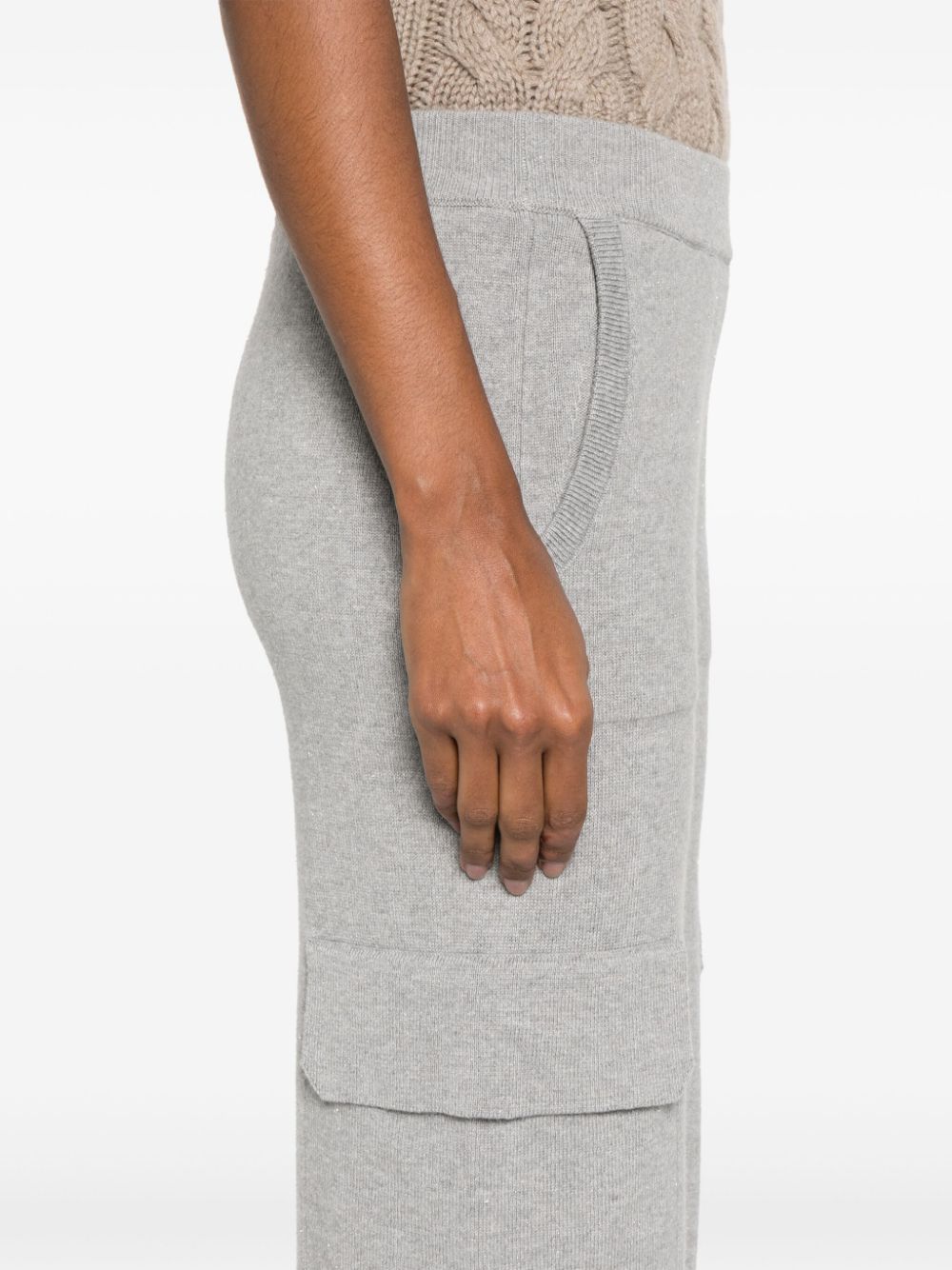 pantalones de chándal de punto fino