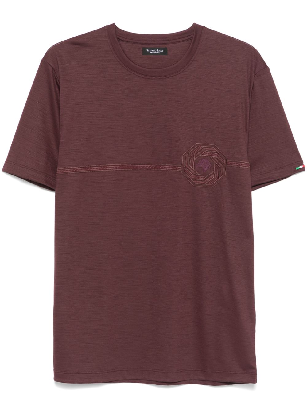 logo-embroidered T-shirt