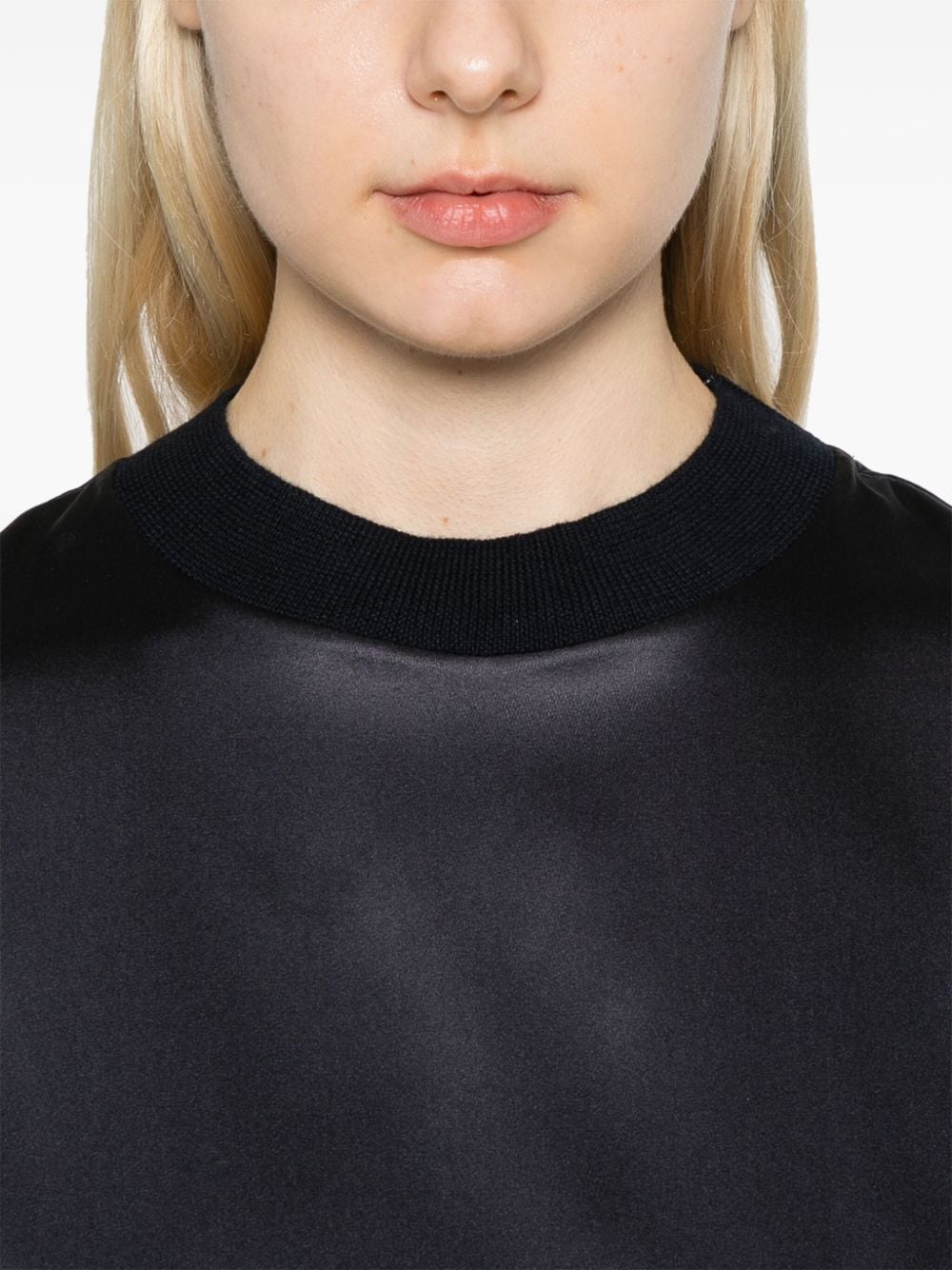 blusa de satén 