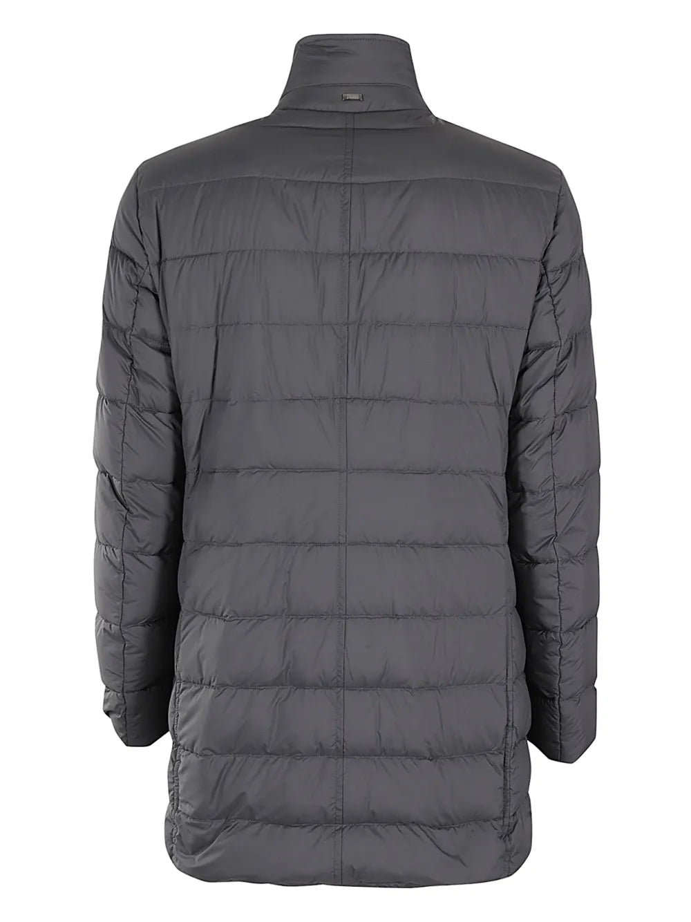 logo-plaque padded coat