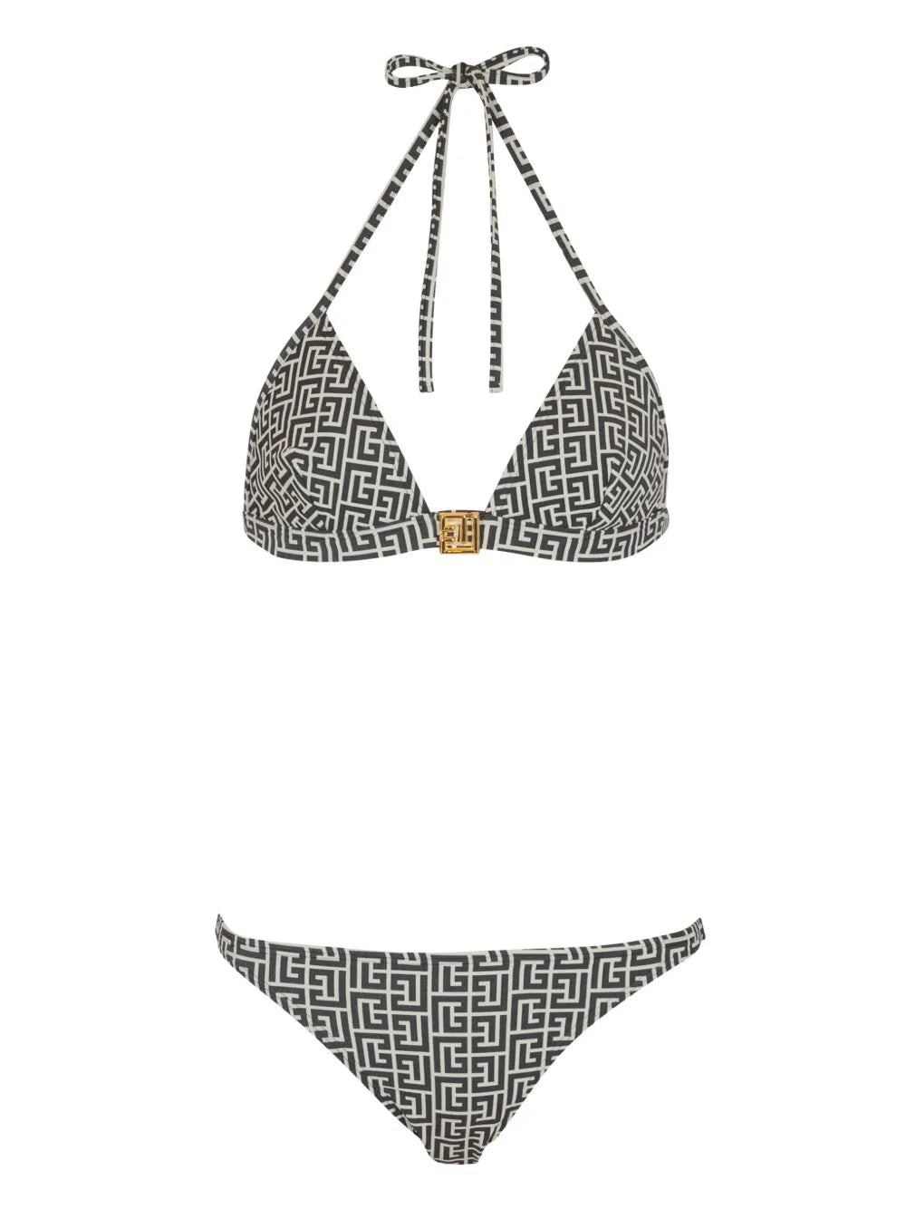 jacquard-pattern bikini