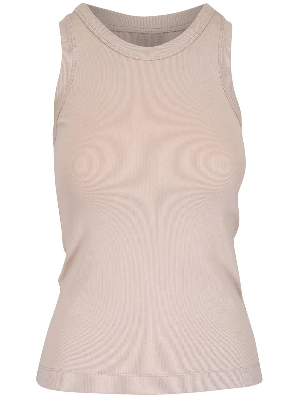 fine-ribbed tank top