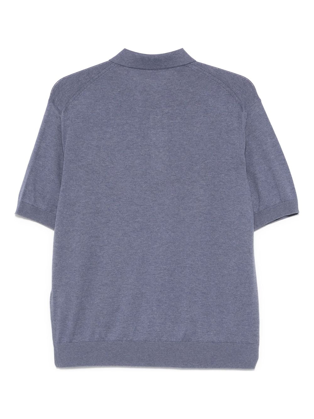 fine-knit polo shirt