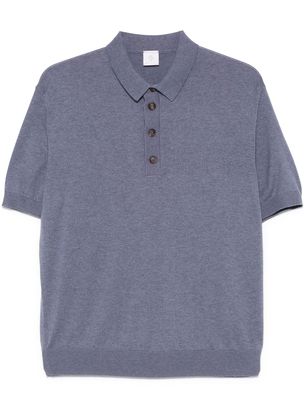 fine-knit polo shirt