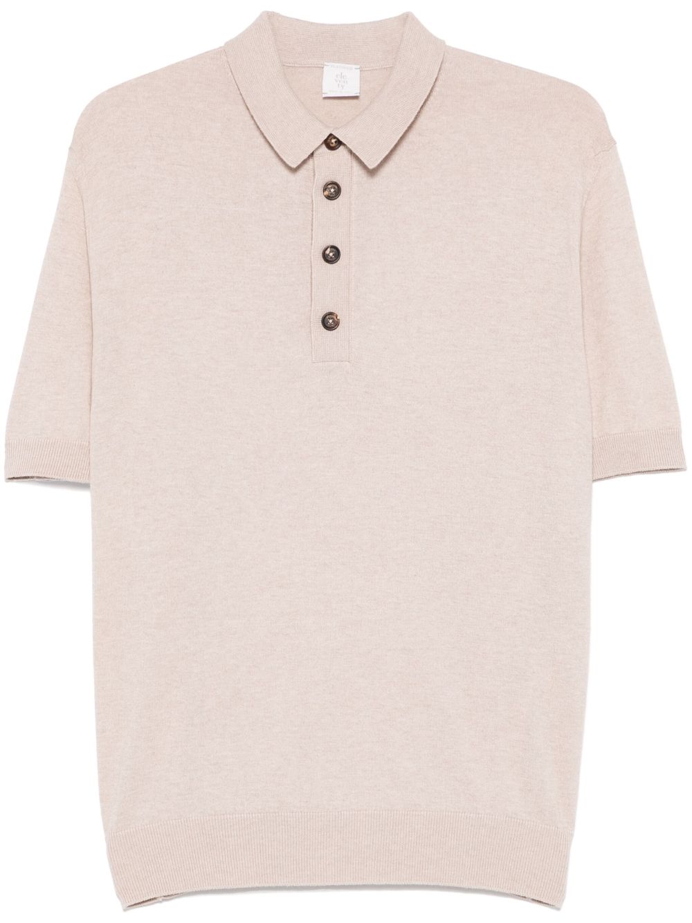 mélange-effect polo shirt
