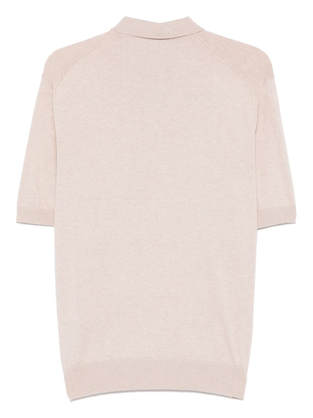 mélange-effect polo shirt