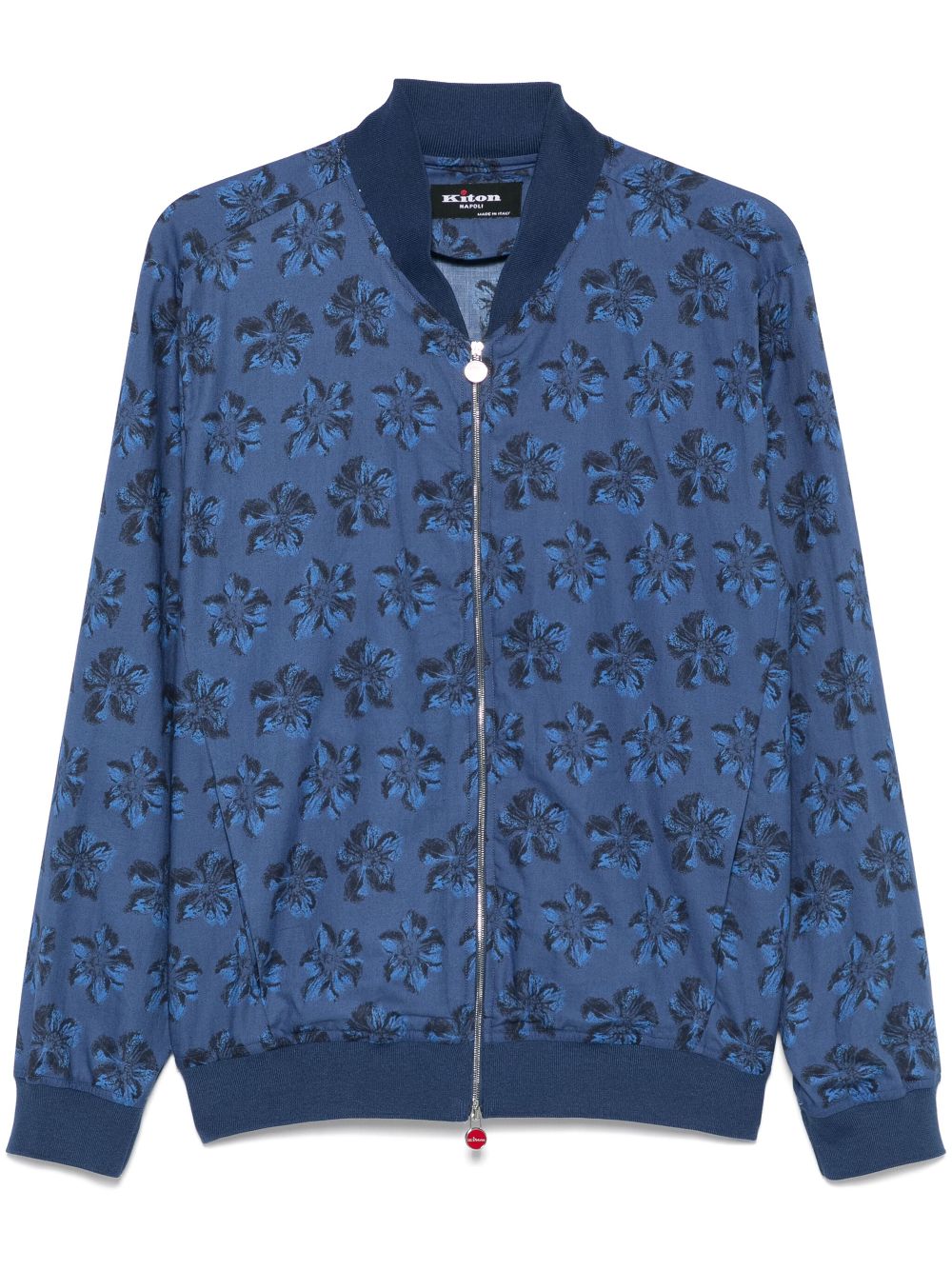 chaqueta bomber con estampado floral 