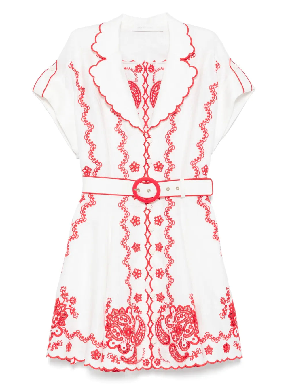 Lucky Embroidered mini dress