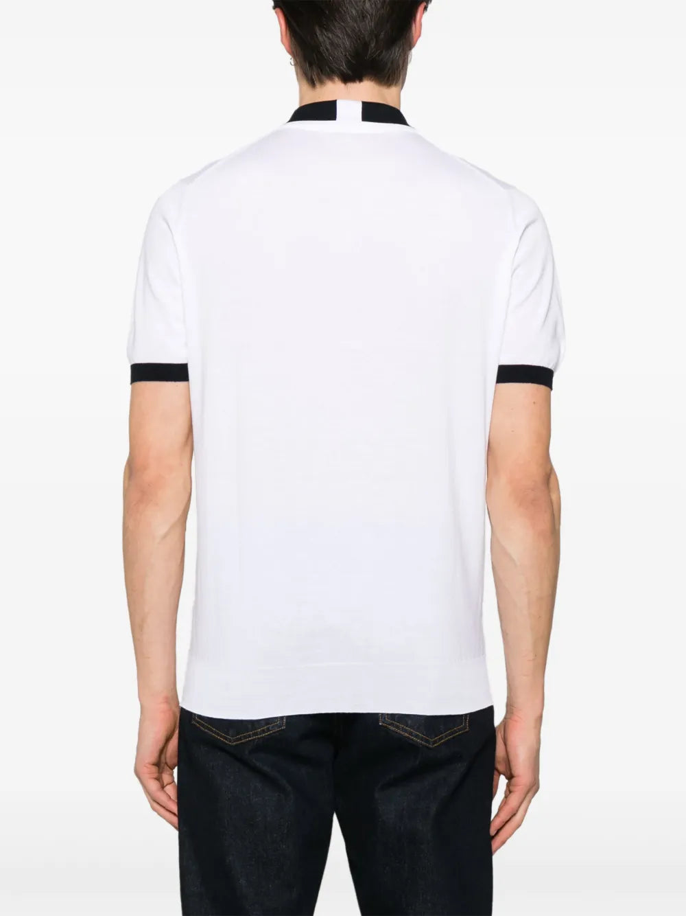 knitted polo shirt