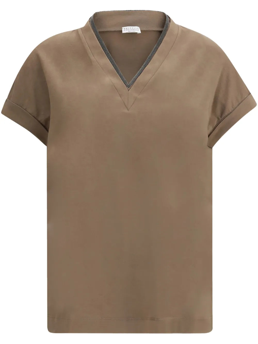 V-neck short-sleeve top
