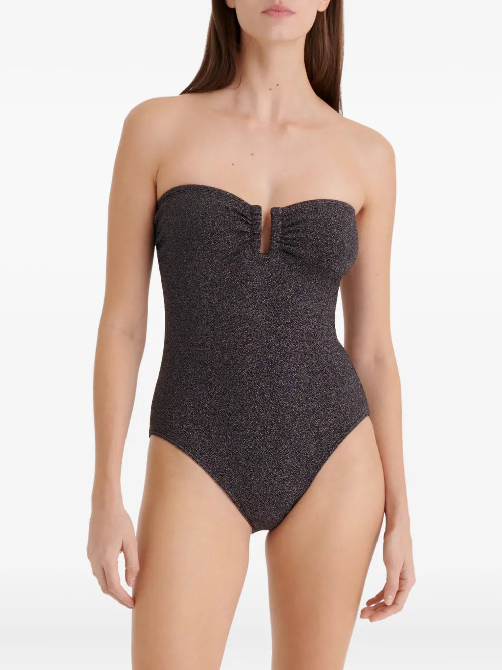 Scintillant strapless swimsuit