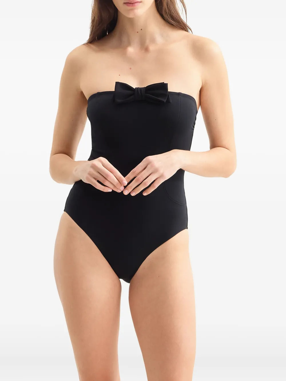 Dresscode bow-detail strapless swimsuit
