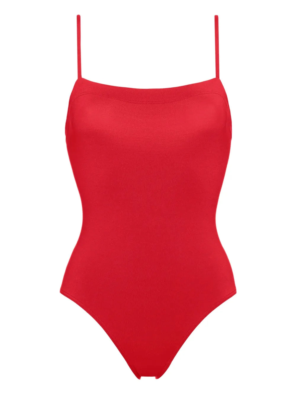 Traje de baño acuarela con escote cuadrado