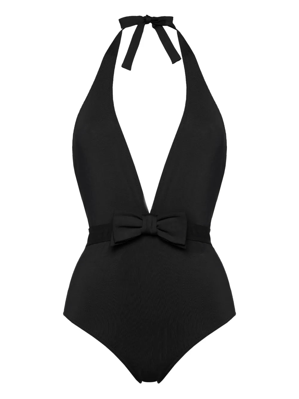 Traje de baño de alta costura con cuello halter