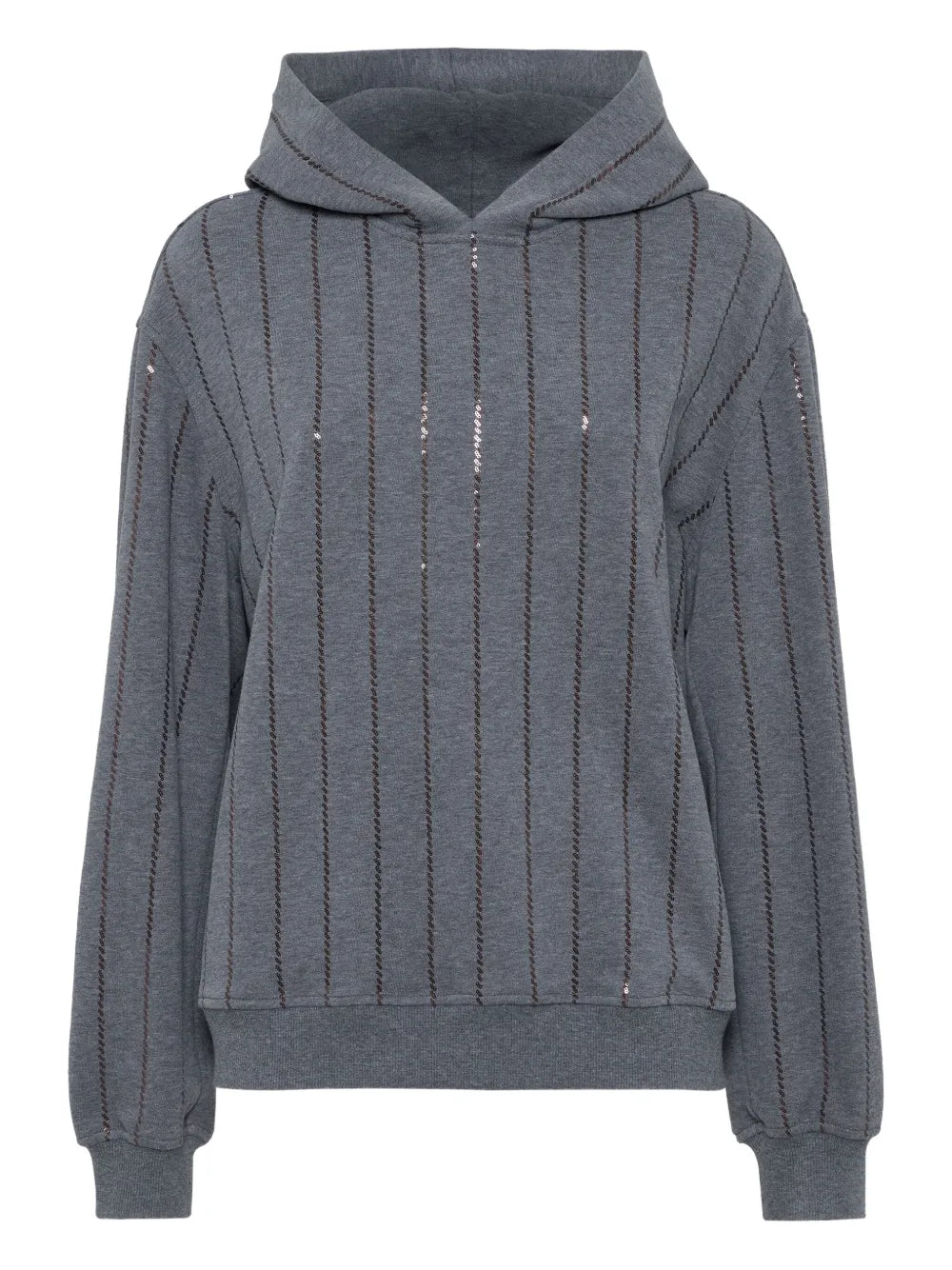 sudadera con capucha y lentejuelas