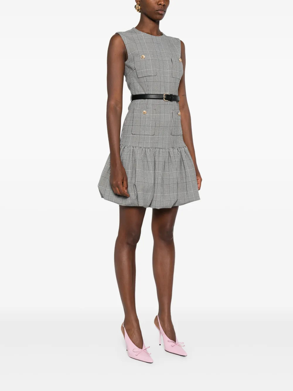 checked dress