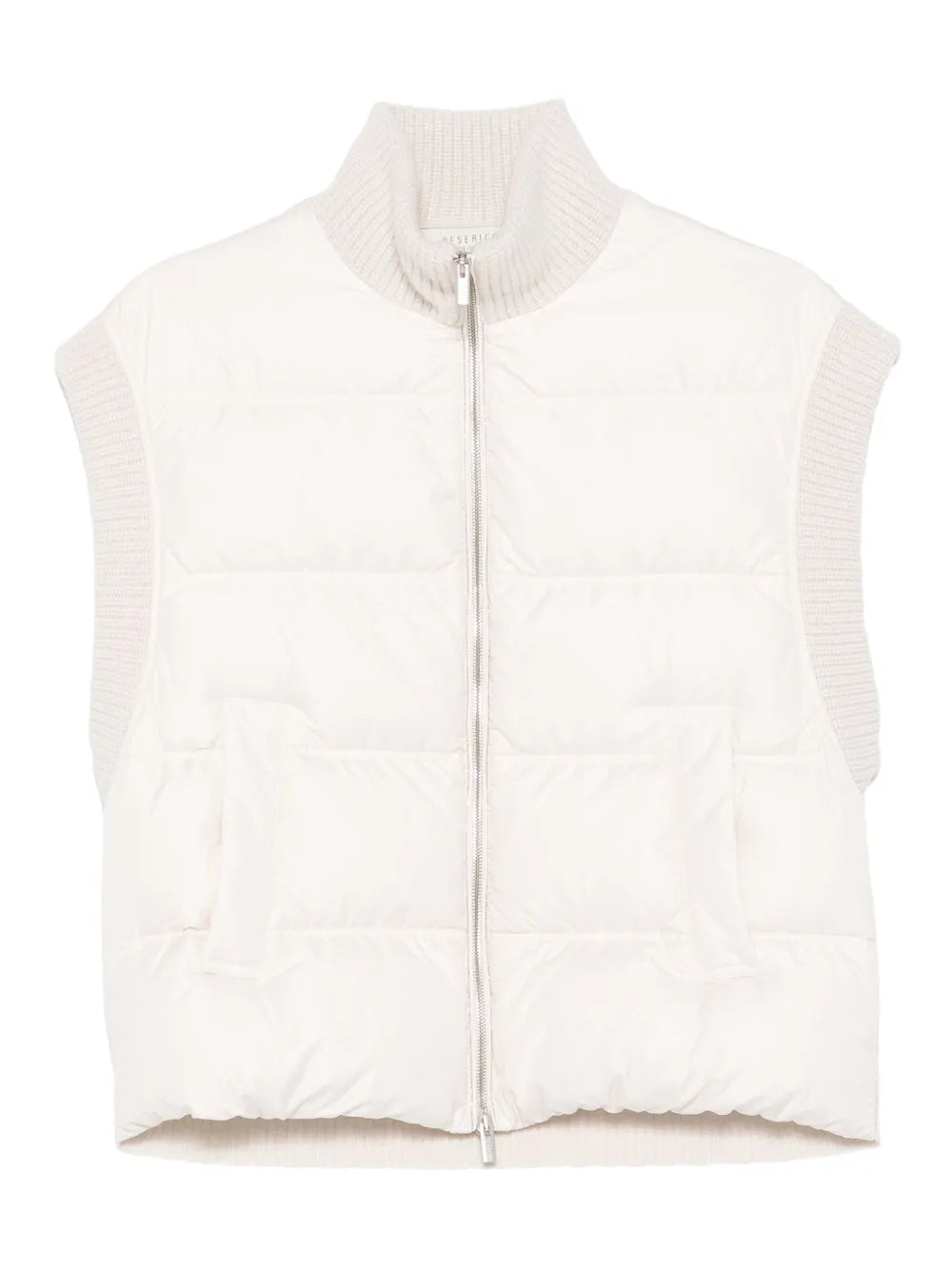 quilted panelled gilet