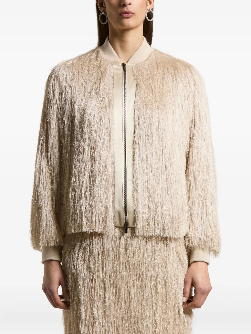 fringed bomber jacket