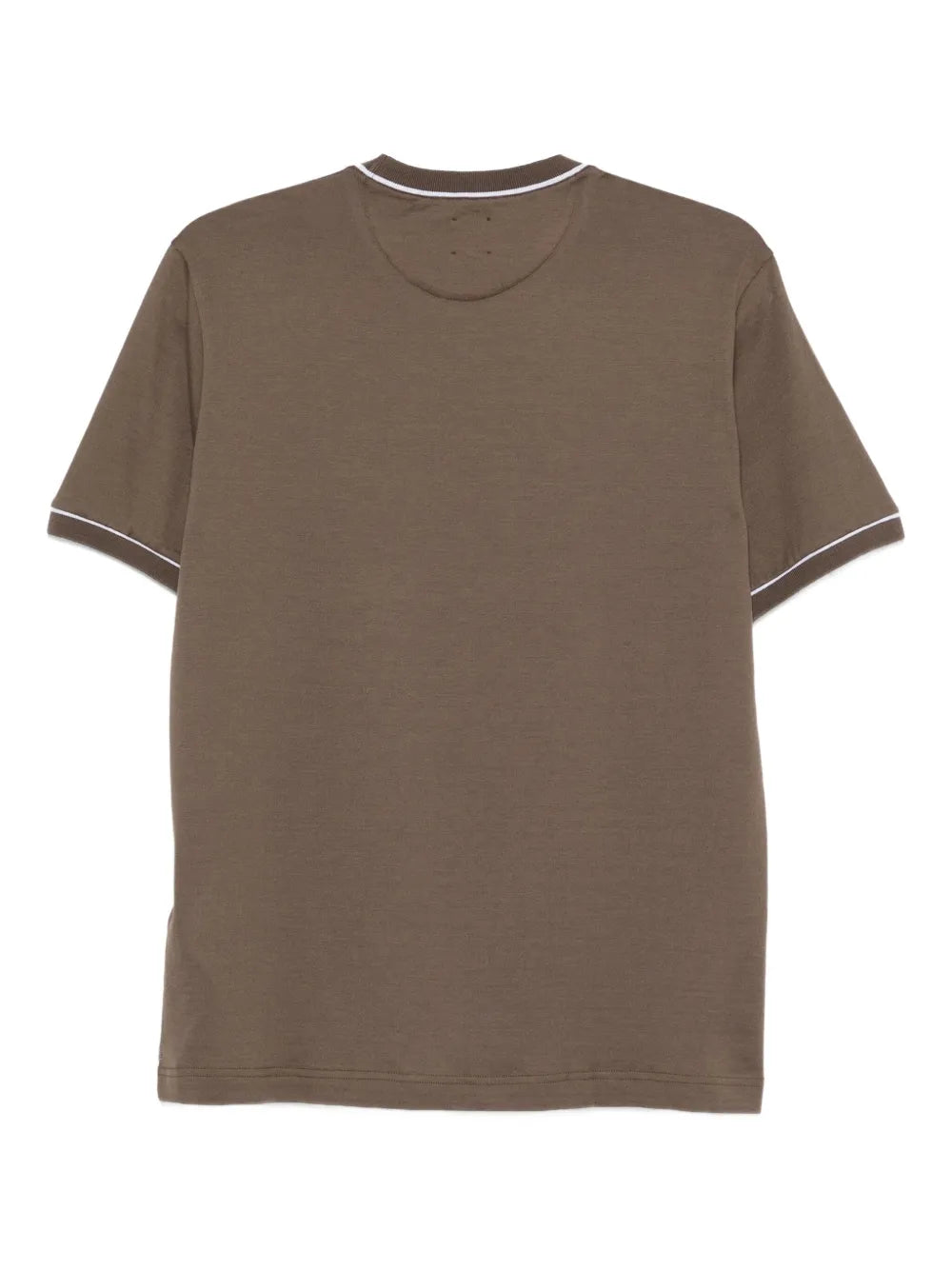 contrasting-trim T-shirt