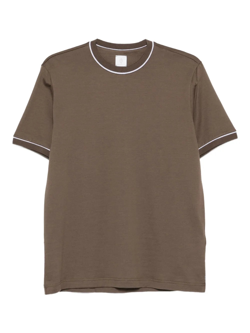 contrasting-trim T-shirt