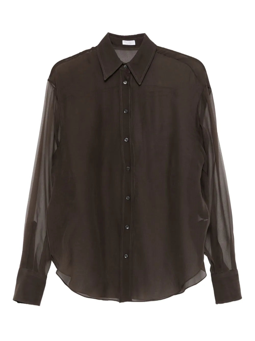 camisa de seda con botones