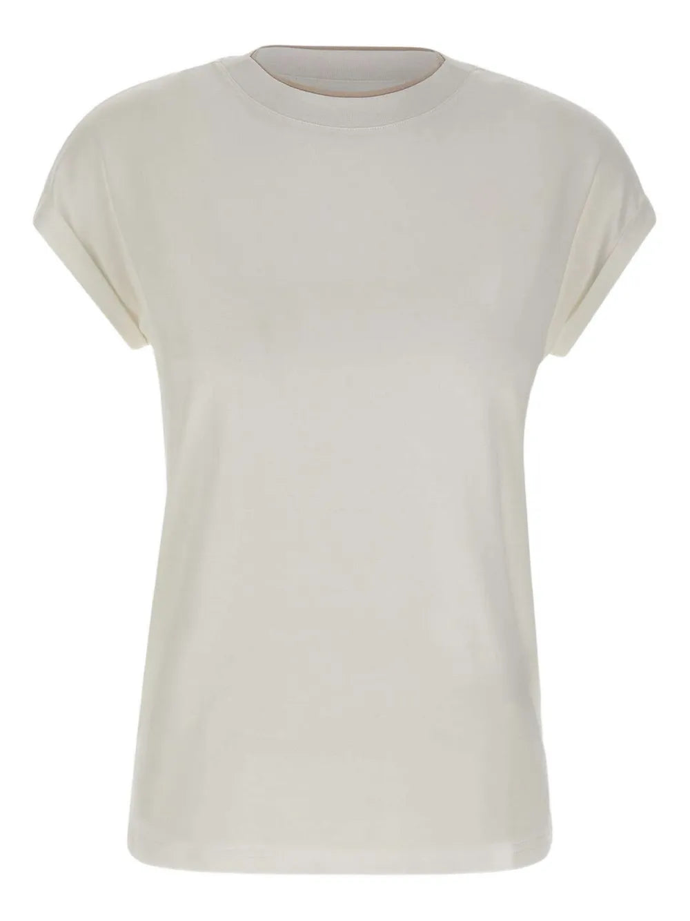 cuffed crew-neck T-shirt