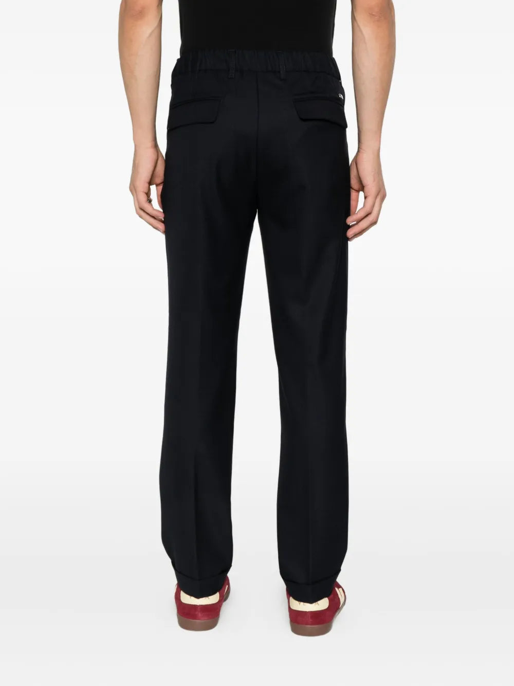 pleated drawstring trousers