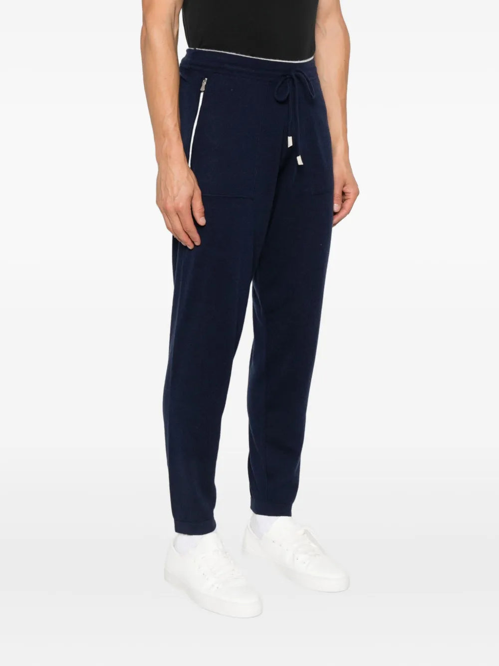 cashmere track trousers