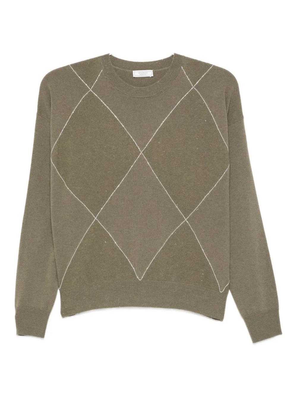 diamond-pattern sweater