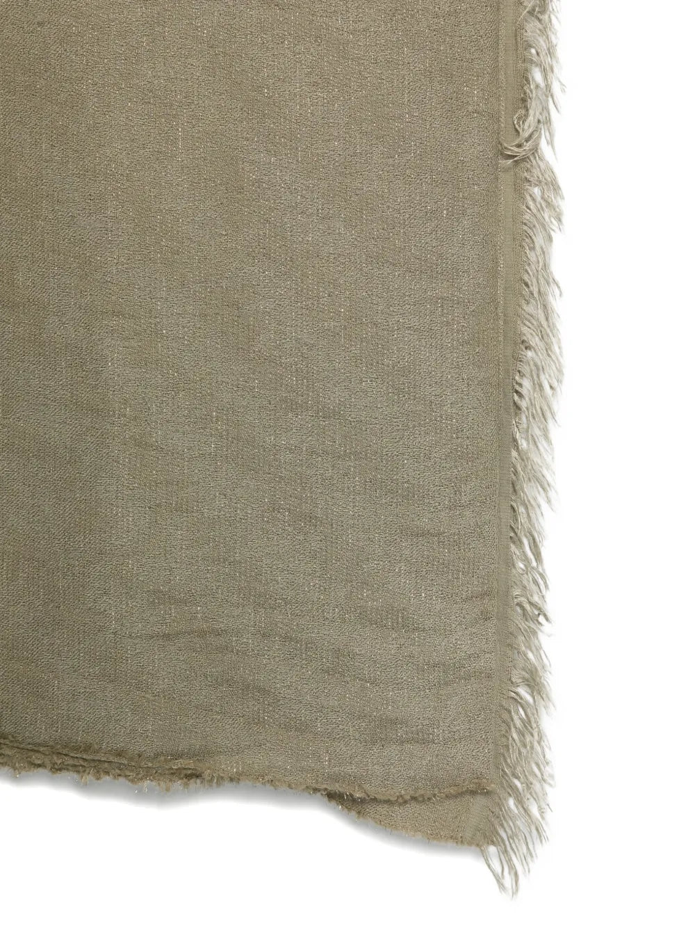 fringed metallic scarf