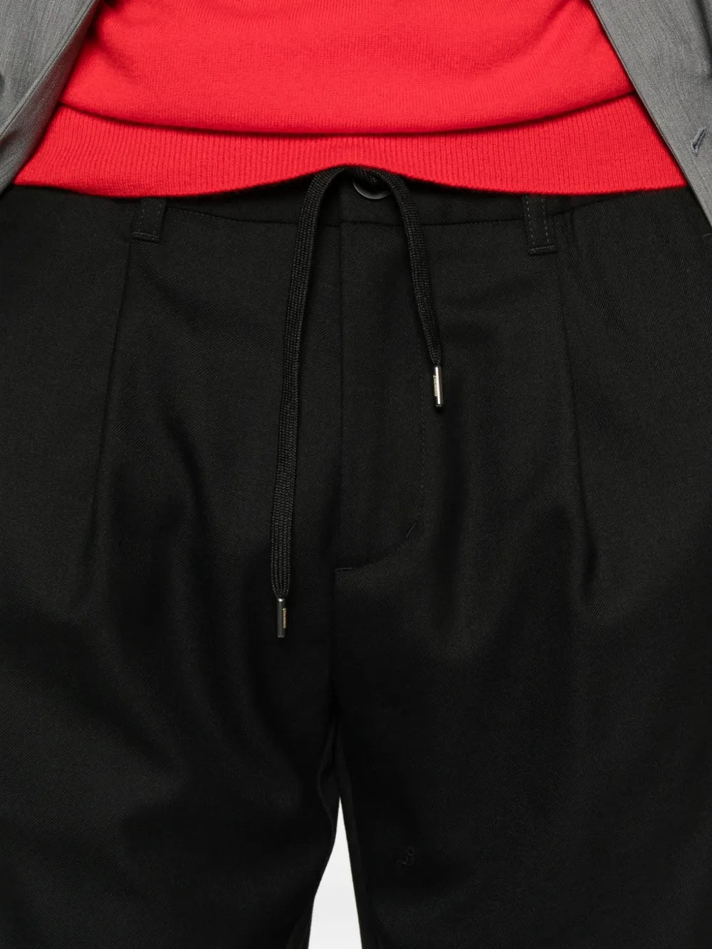 pleated drawstring trousers