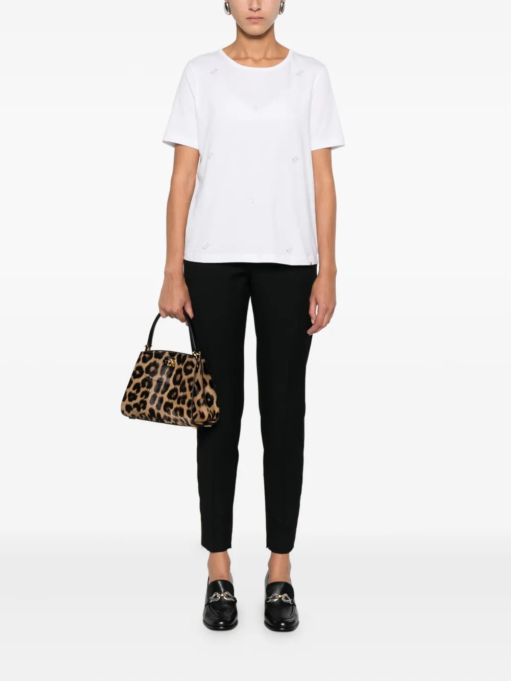 rhinestone-embellished short-sleeve t-shirt