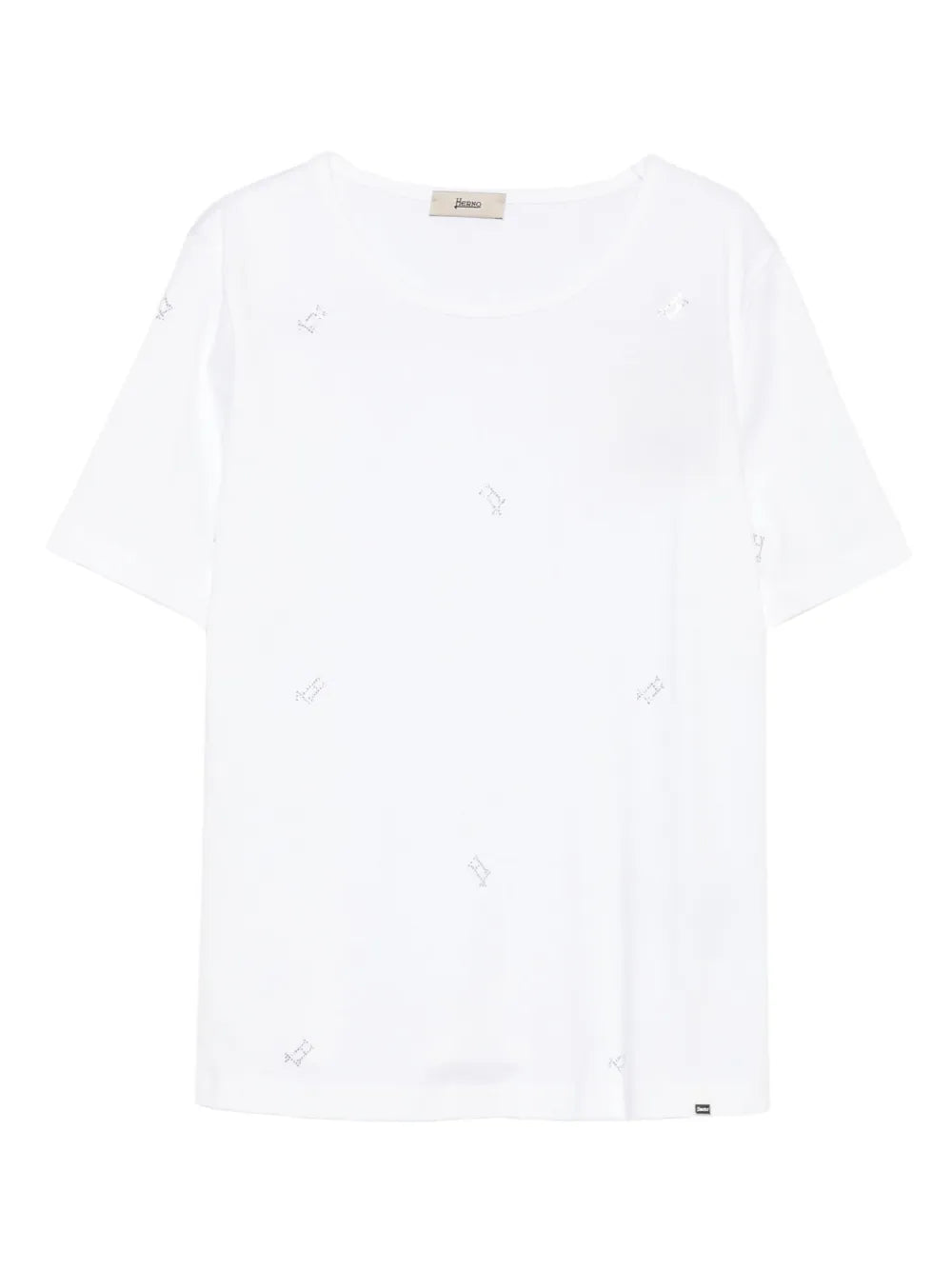 rhinestone-embellished short-sleeve t-shirt