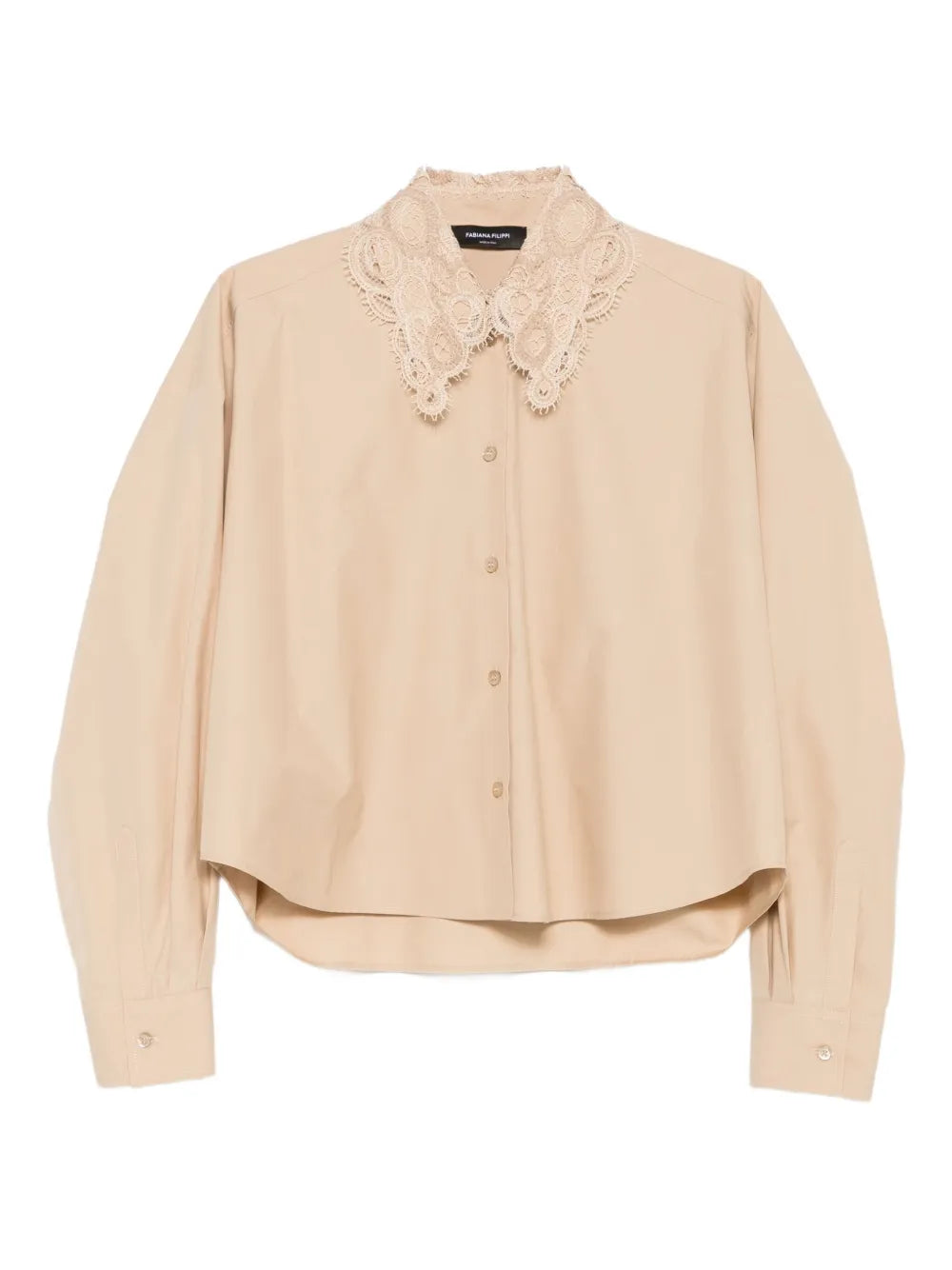 Camisa abotonada con encaje