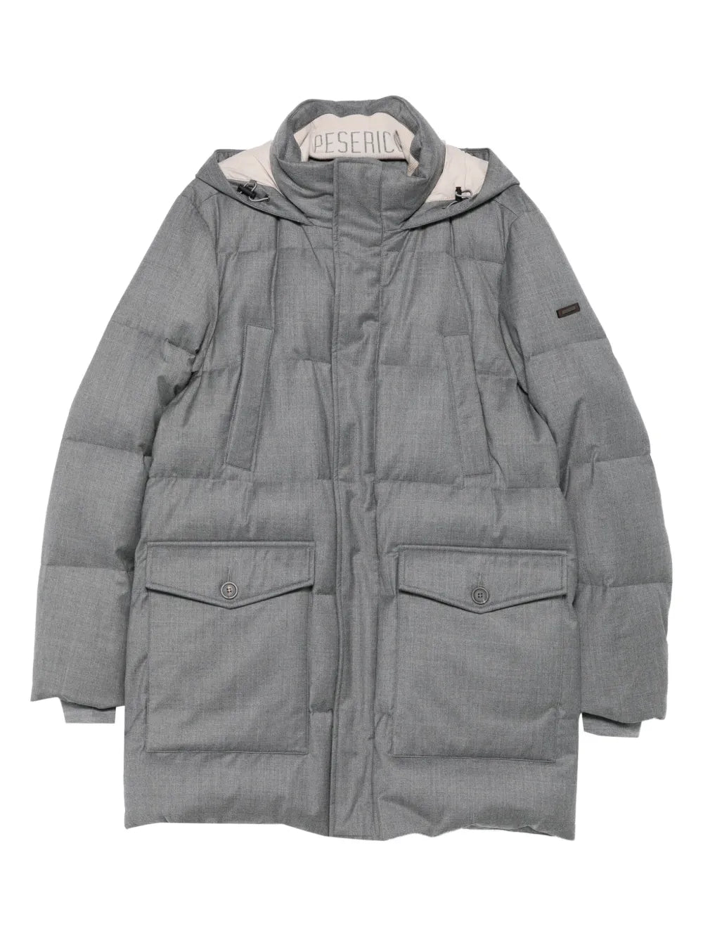 hooded quilted coat