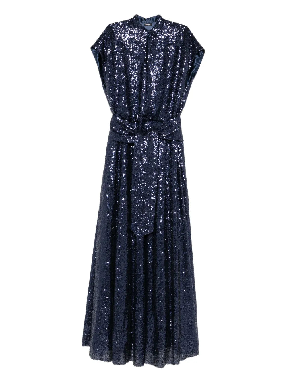 vestido con cinturón y lentejuelas